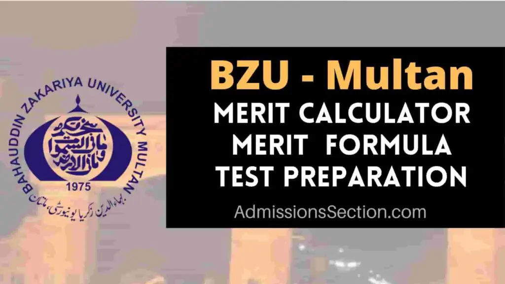 BZU Merit lists 2021