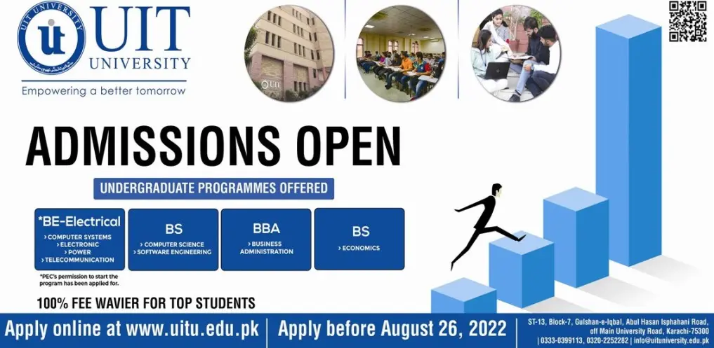 UIT University Karachi Admissions