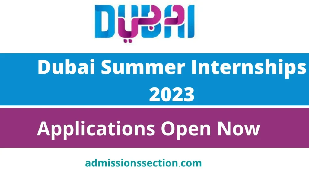 Dubai Summer Internships 2023 