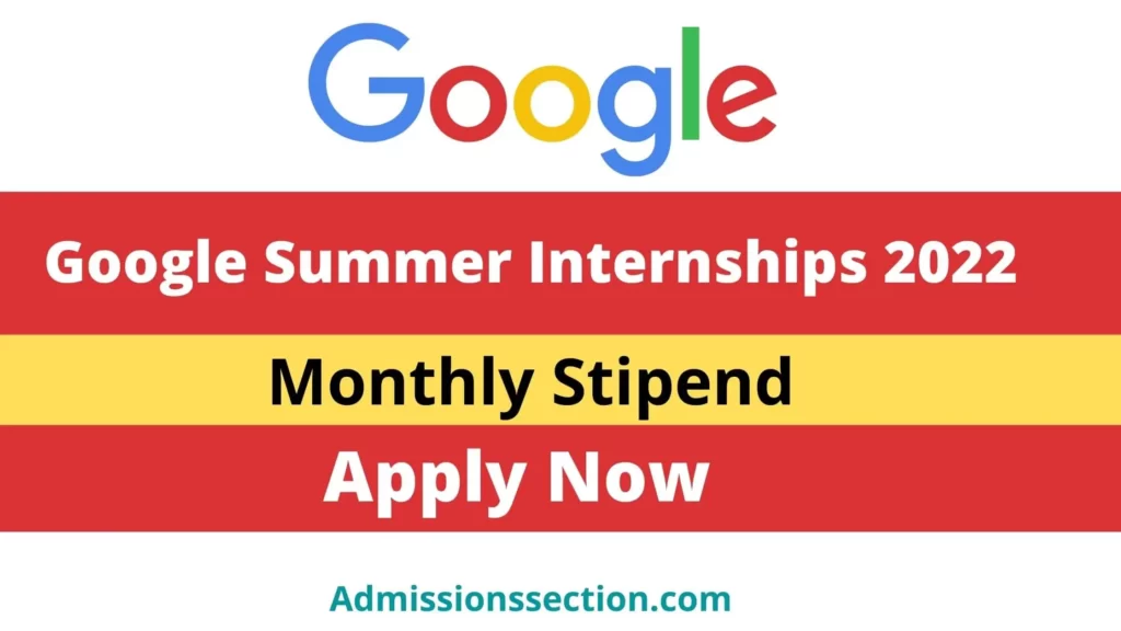 Google Summer Internships 2022