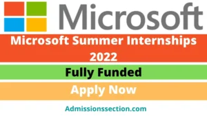 Microsoft Summer Internships 2022-23