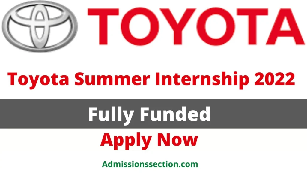 Toyota Summer Internship 2022 Apply Online, Eligibility Criteria