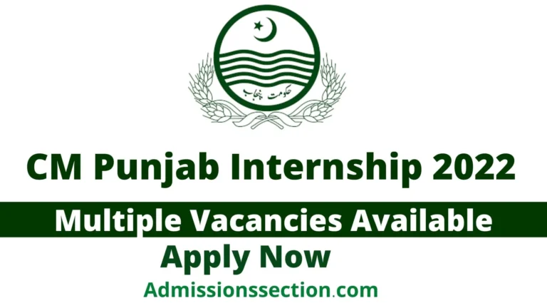 CM Punjab Internship 2022 | Apply Online, Vacancies Details