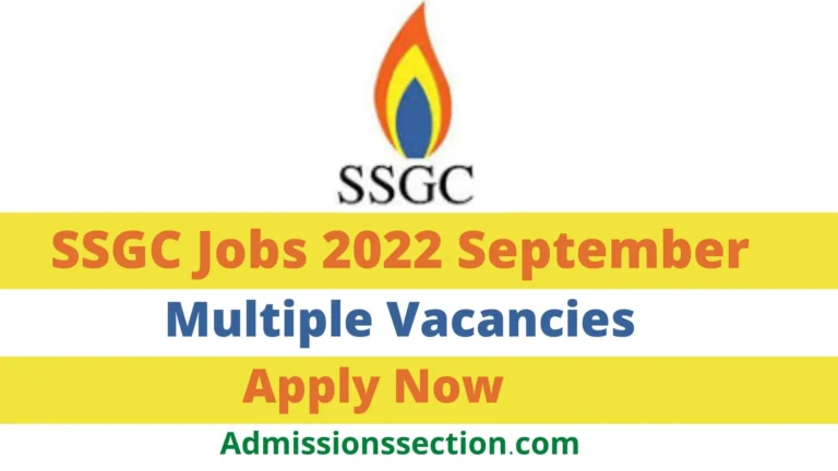 SSGC Jobs 2022 September | Sui Southern Gas Company